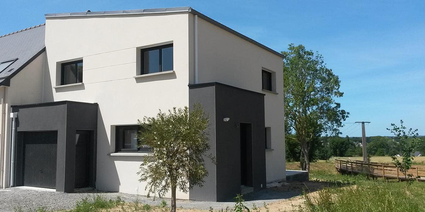Maison monopente à Montfort sur Meu (35)