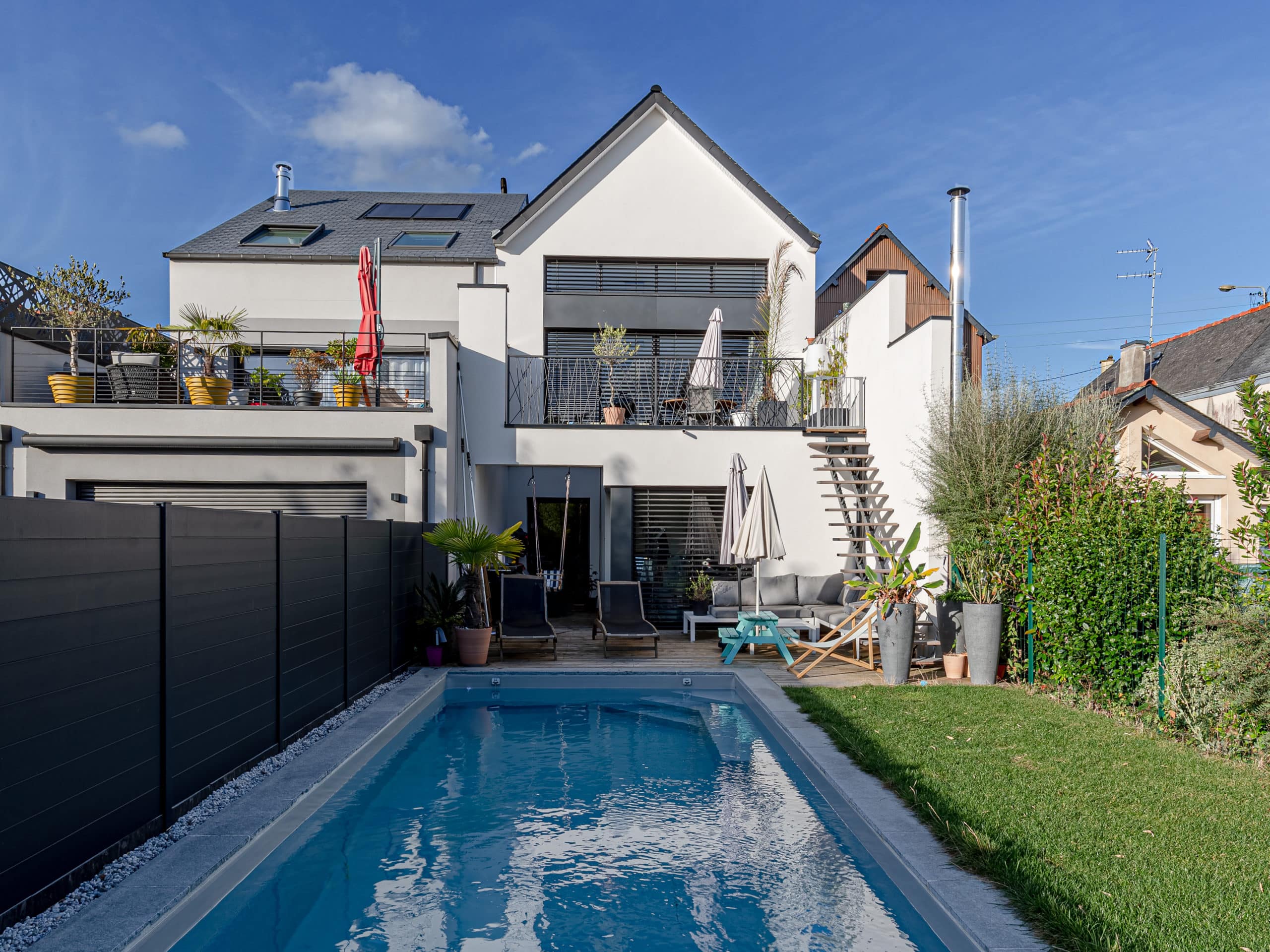 Maison de ville atypique avec piscine en Ille et Vilaine