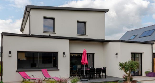 Maison contemporaine monopente à LIFFRE