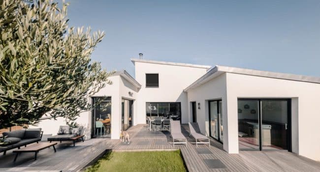 Maison MODERNE monopente à GEVEZE