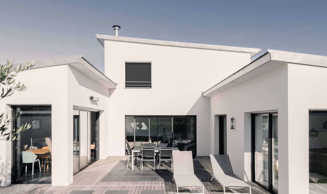 Maison moderne monopente à GEVEZE